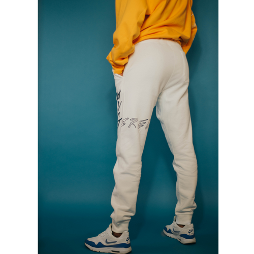 Tired Joggers (White)